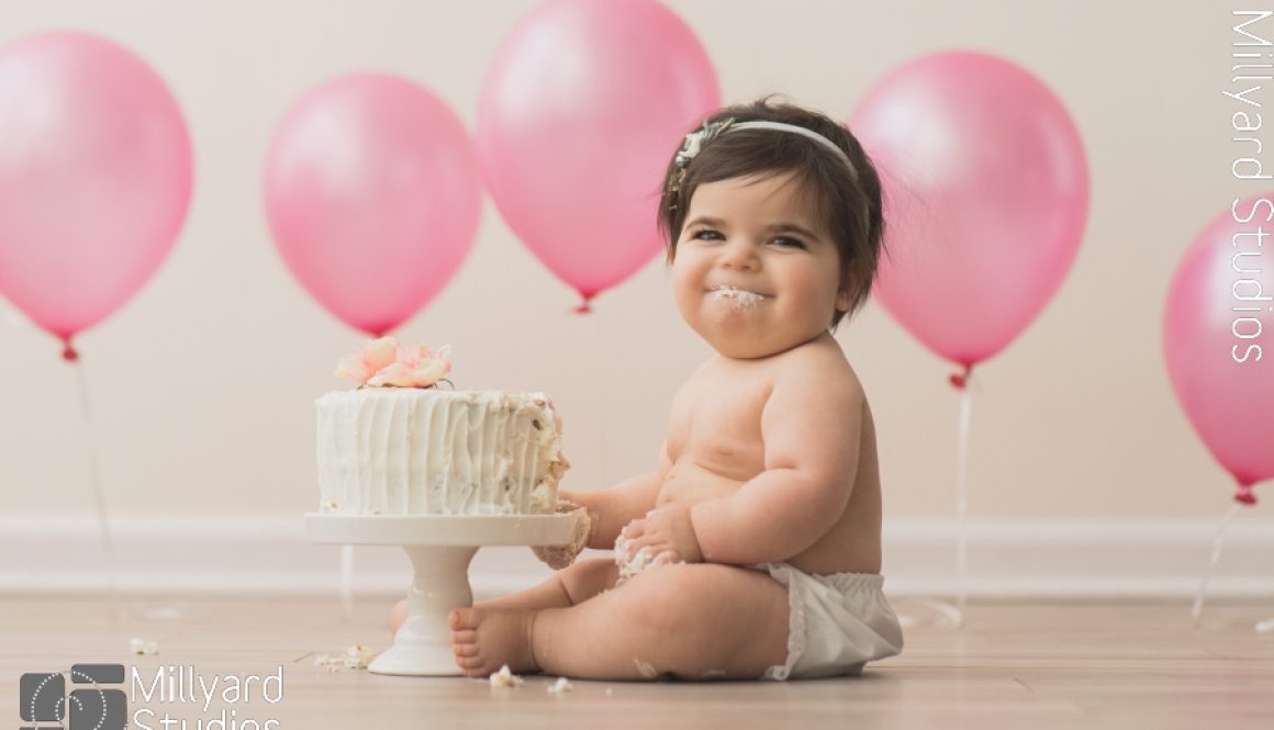 NH Baby Photographer Millyard Studios One Year Cake Smash 10