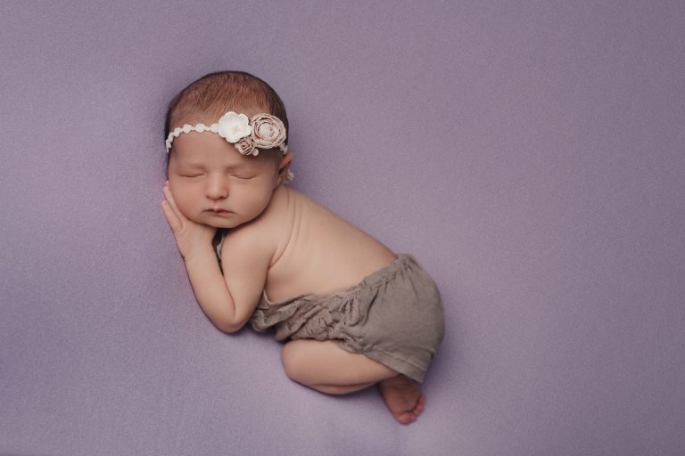 Southern New Hampshire Newborn Photography Millyard Studios Lavendar Newborn Photoshoot