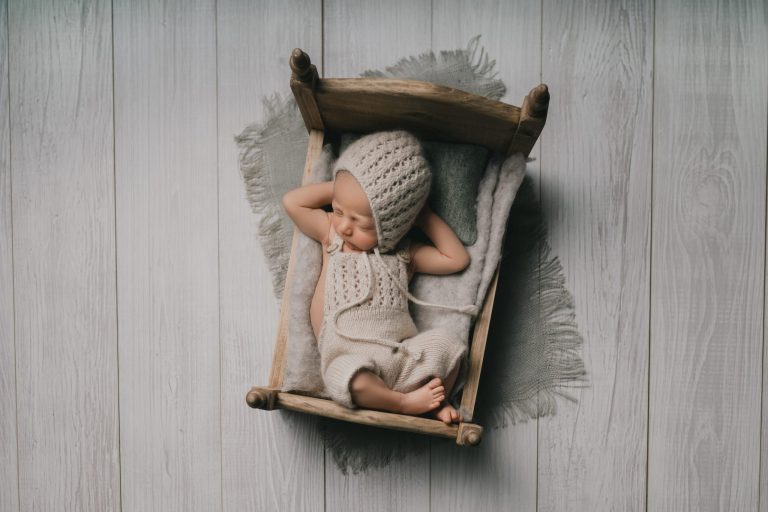 Welcoming Little Miracles in Hues of Cream, Green, and Brown! / NH Newborn Photographer