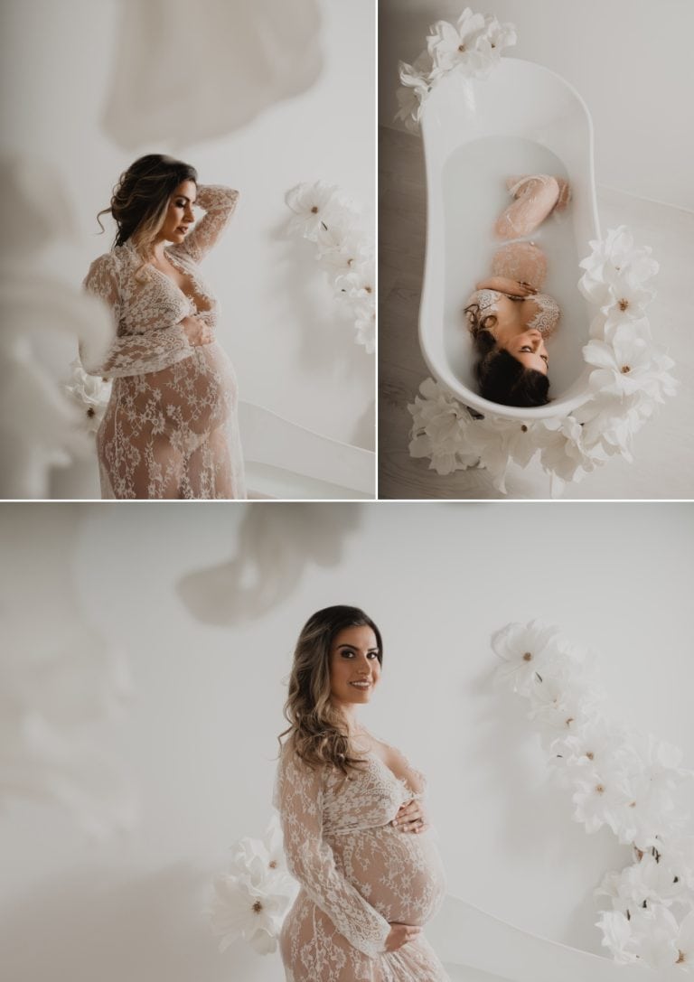 Dreamy Studio Maternity Session | New Hampshire Maternity Photographer